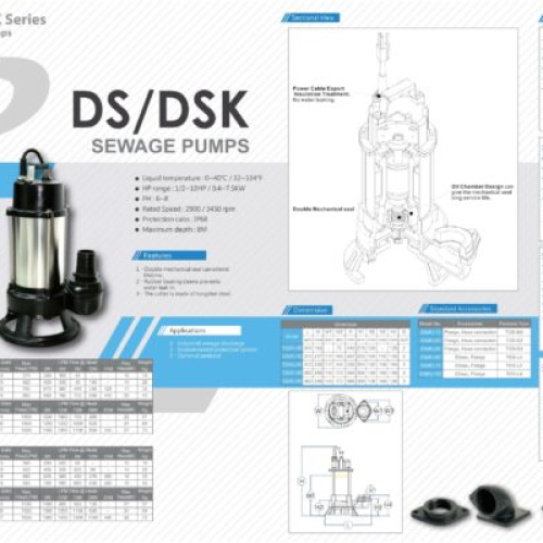 Máy Bơm Chìm Bơm Nước Thải Có Tạp Chất APP DSK Series