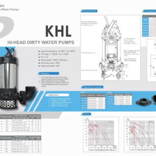 Máy Bơm Chìm Nước Thải Sạch APP KHL Series