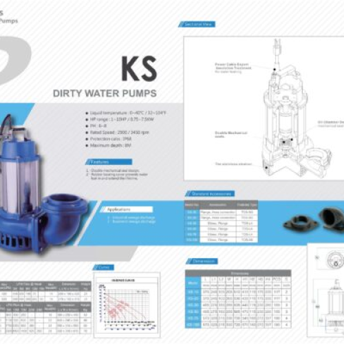 Máy Bơm Chìm Nước Thải Sạch APP KS Series